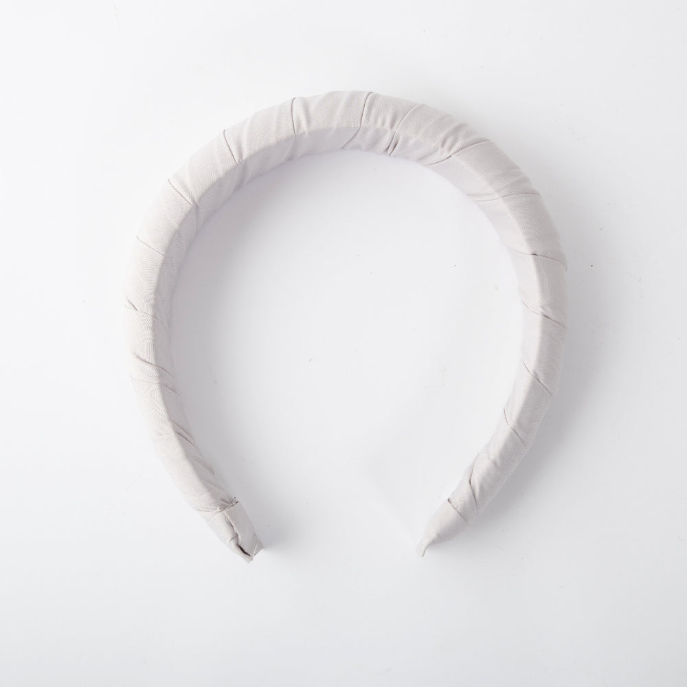 Golden Fabric Wrap Headband - TAUPE